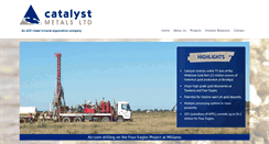 Desktop Screenshot of catalystmetals.com.au